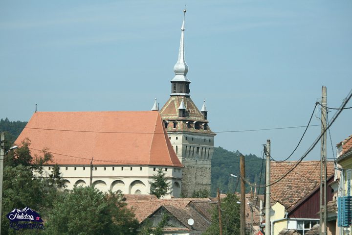 Saschiz Fortified Church View by Holiday to Romania