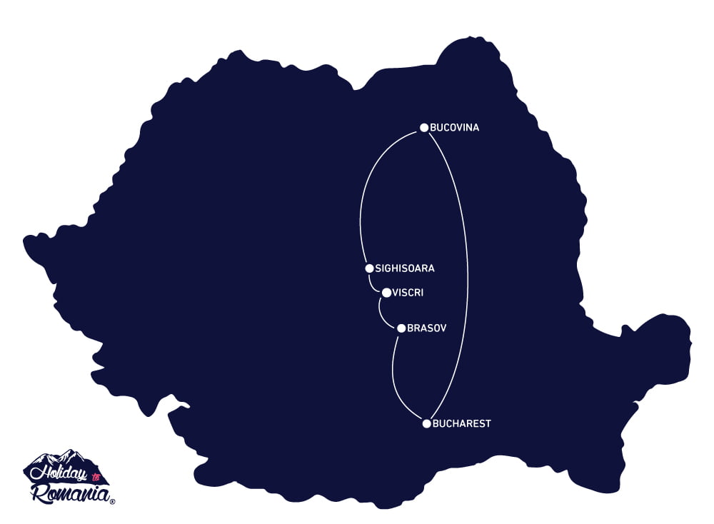 Bucovina and Transylvania Explorer Map