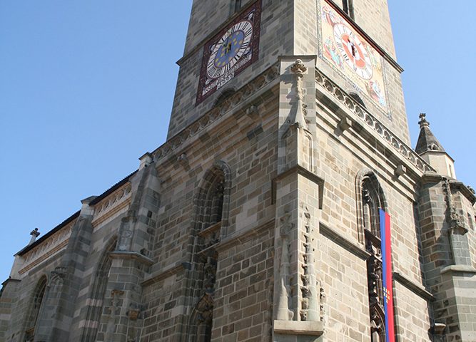 the Black Church by Holiday to Romania